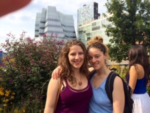 At the Highline; our parents were there too but they are afraid of the interwebs.