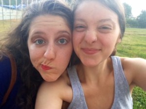 Sydney and I at Astoria's Socrates Sculpture Park, right before getting caught in a heavy rain.