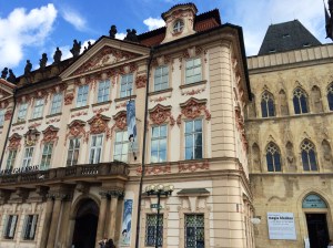 A gorgeous Baroque building near Old Town Square