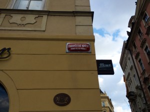 prague sign
