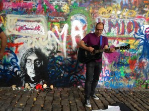 Dude sounded exactly like Lennon. It was spooky. Guess he has a good use of his time...